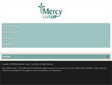 Tablet Screenshot of mercycenterville.org